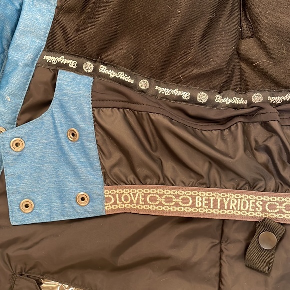 Betty Rides blue Snowboarding Jacket - Picture 12 of 14
